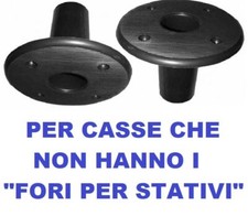 COPPIA DI INSERTI PER CASSE ACUSTICHE ADATTATORE A BICCHIERE PER STATIVI - - PVC