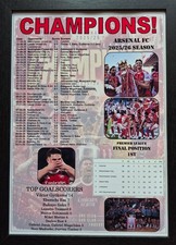 Arsenal 2025-26 Premier League Champions - impresión recuerdo