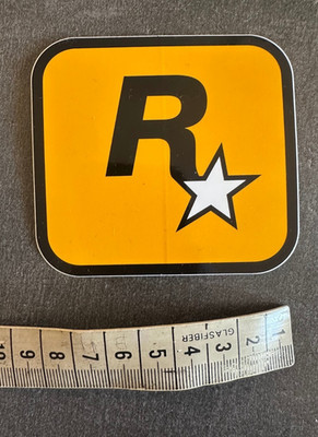 Offizielle Rockstar Games (R*) Logo Sticker (GTA, Red Dead Redemption)