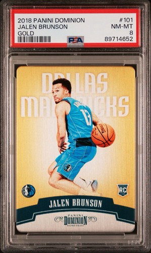 Jalen Brunson [Gold] #101 2018 Panini Dominion card