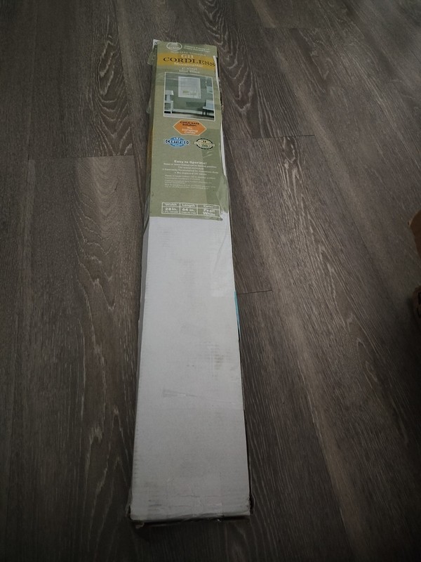 Achim GII Morningstar Cordless 1" Vinyl Mini Blind 30"x72" Pearl White - NEW