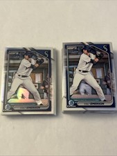 2024 Bowman Chrome Colt Emerson Refractor (11) + Base (27) Mariners Top Prospect