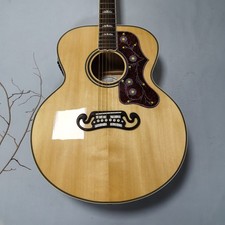 J-200 Tiger pattern Acoustic Guitar Natural Spruce Top Flamed Maple Top 6Strings