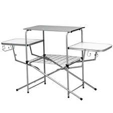 Folding Camping Table Outdoor Kitchen Portable Grilling Stand Lightweight Table