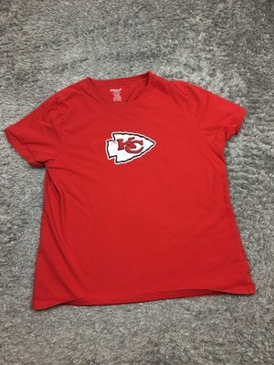 Kansas City Chiefs Shirt Womens Size Large Red Short Sleeve Reebok