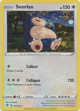Snorlax Ligeramente Jugado - 141/192 - Cosmos Holo Promo Pokemon Promoción Varios