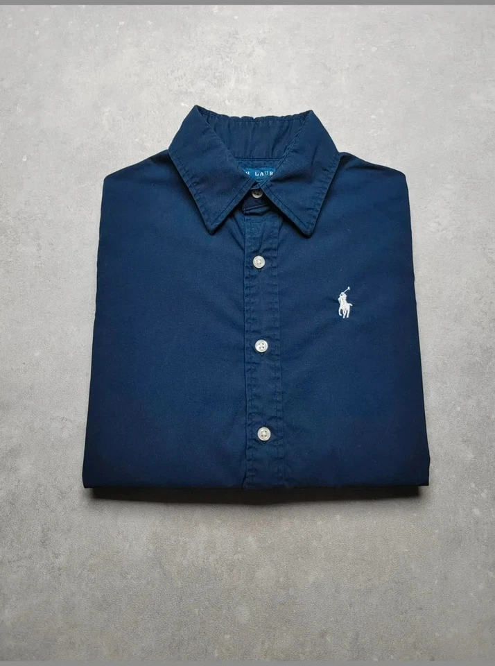 Chemise Ralph Lauren manches longues - Femme Taille S - Bleu marine - Photo 2/4