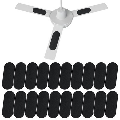 Afcabakila 20 Pack Carbon Fan Blade Filter, Ceiling Air Filter with black 