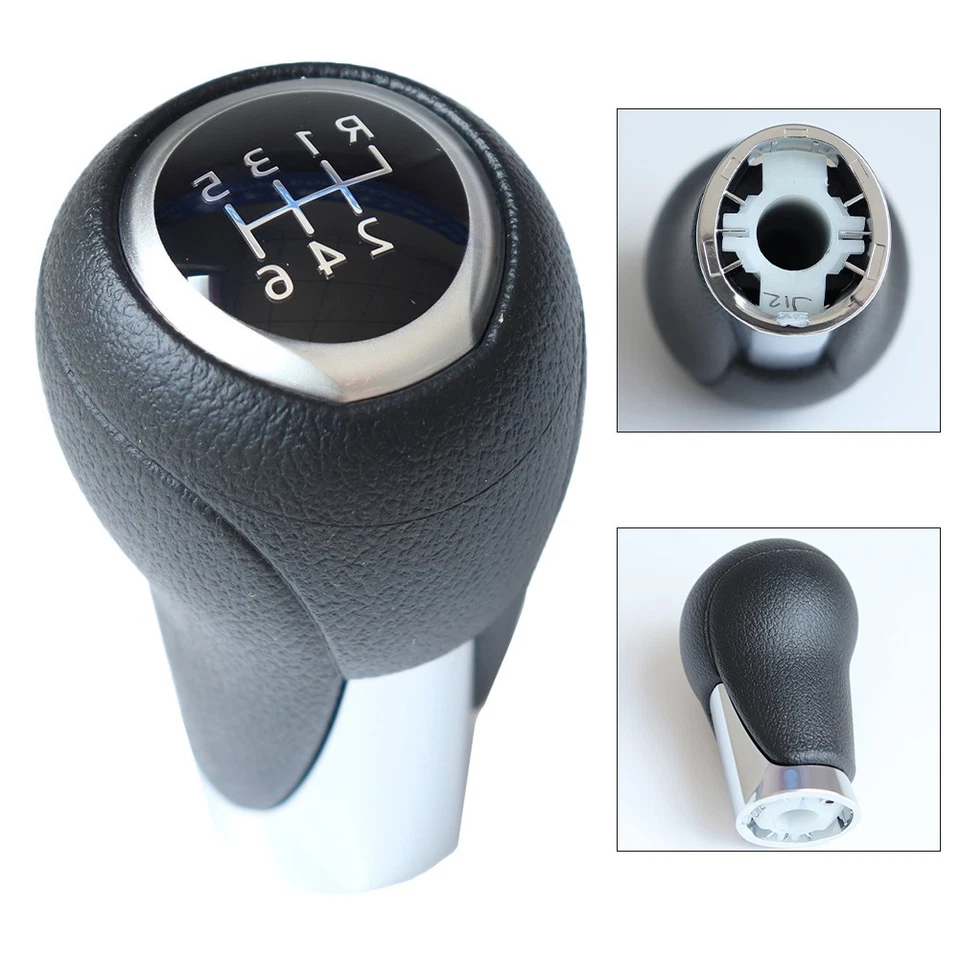 6-Speed Shift Knob Ergonomic Gear Knob Easy Installation Knob Car Accessories - Image 2 of 4