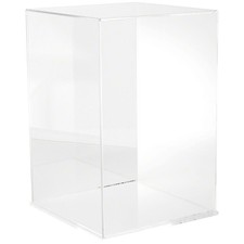 Plymor Clear Acrylic Case w/ Clear Base Mirror Back , 12" W x 12" D x 18" H