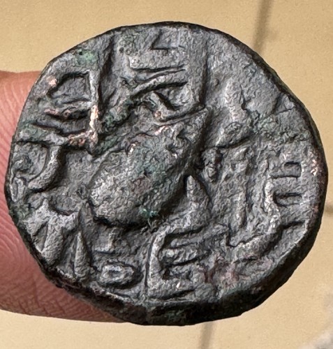 Sikh Empire Paisa India Punjab Dera Mint Copper Rare Coin 1795 1839,nice black p