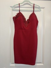 Women’s Dark Red Cocktail Dress Size Medium