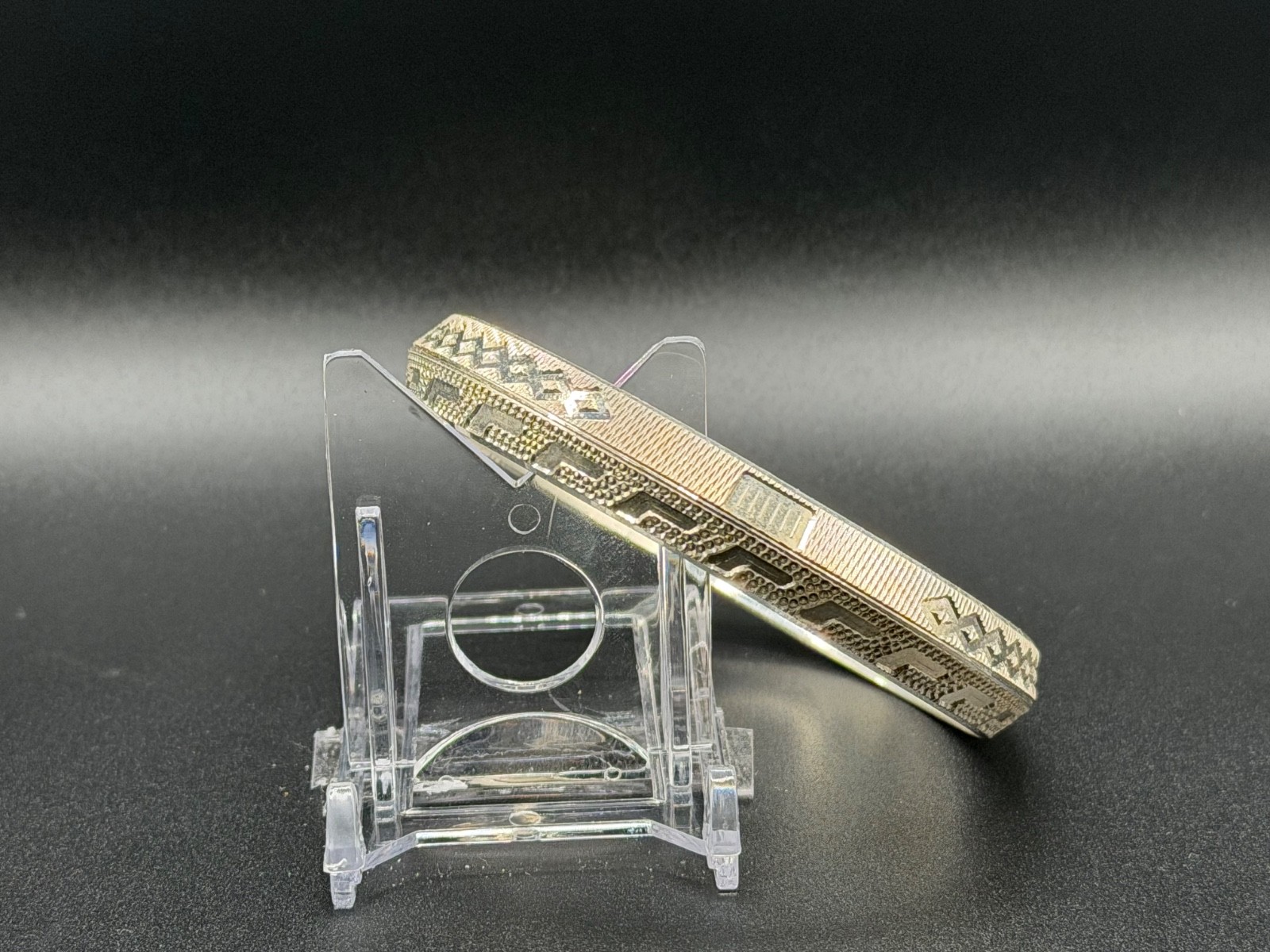 Solid .925 Sterling Silver Cuff Bracelet 34 Grams… - image 2