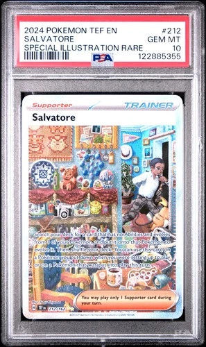 PSA 10- 2024 Temporal Forces Special Illustration Rare Salvatore #212