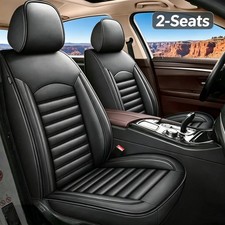 Front 2 Seat Covers Pu Leather Cushion Pad For Jeep Cherokee 2014-2025 Set