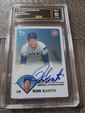 Ron Santo 2003 Topps Retired Players Cubs HOFer GMA 10
