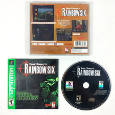 Tom Clancy's Rainbow Six Sony PlayStation 1 PS1 Game Disc with Manual Keeps Case