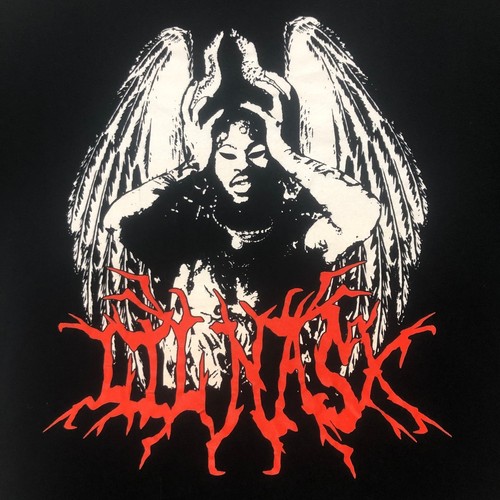 The Thread Shop Lil Nas X Graphic Print Black Cotton T-Shirt - Size L