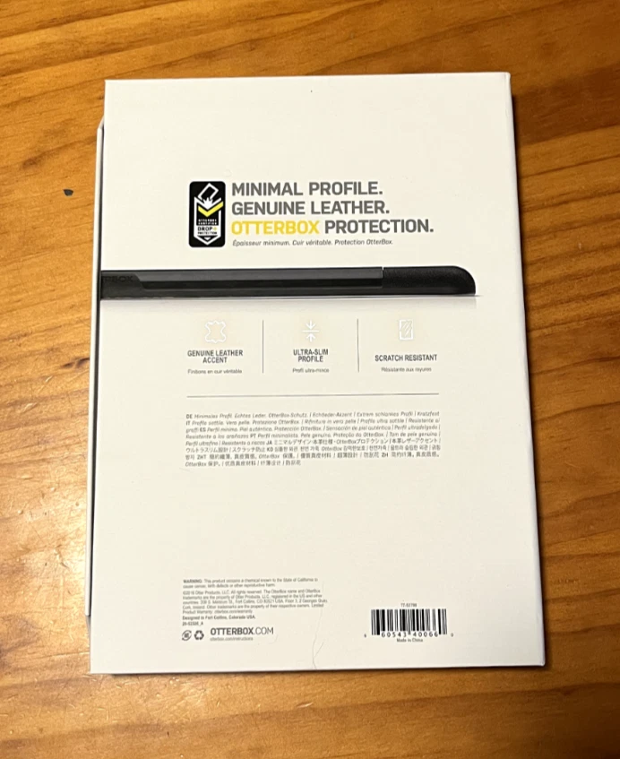 Otter Box Statement Series iPad Mini 4 Genuine Leather Case/Cover - Black/Clear - Image 2 of 4