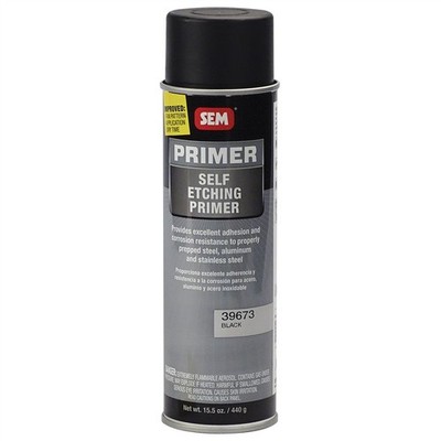 SEM Self-Etch Primer, Black, 15.5 oz Spray, Made in USA #SEM-39673