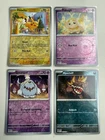 Cosmos Holo Paldean Fates Promos Costco- Pikachu, Fidough, Greavard, Maschiff NM