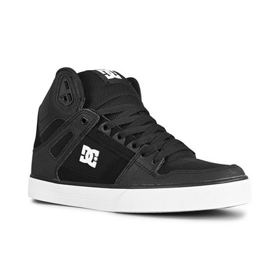 DC Pure High Top WC Schuhe - Schwarz/Schwarz/Weiß