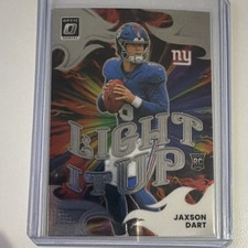 2025 Panini Mosaic Light It Up Jaxson Dart #8 Giants Rookie NFL Football Insert
