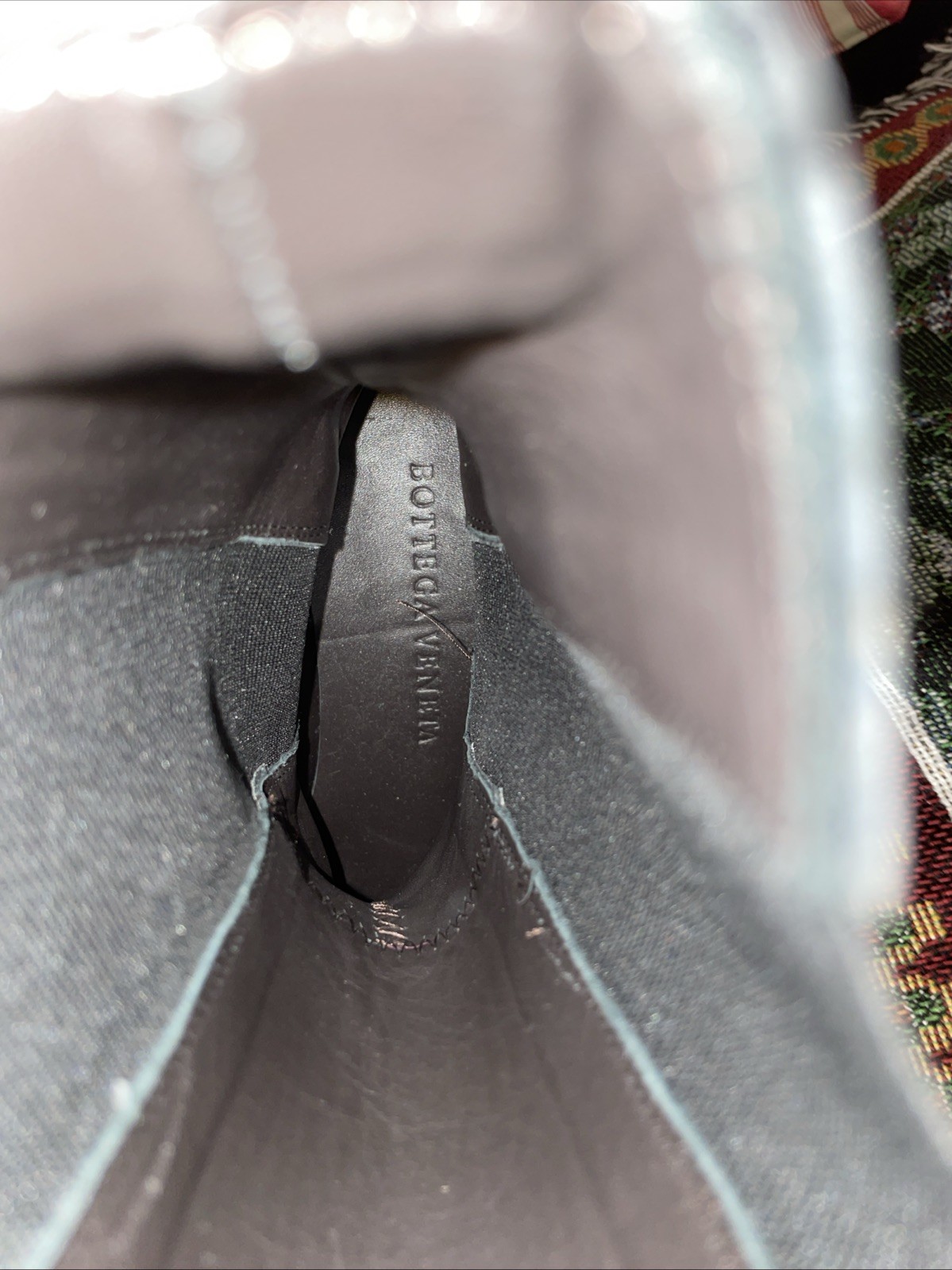 Bottega Veneta Tire $1450 Black and Peach Pinkish Chelsea boots 6.5-7 US, 37 EU thumbnail 13