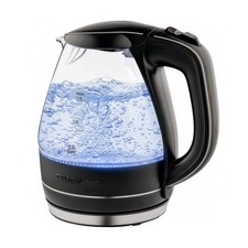 Electric Kettle, 1.5L Borosilicate Glass Countertop Water Heater and Boiler f...