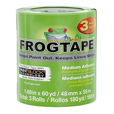FrogTape Multi-Surface Painters Tape Medium Adhesion : 2 in. x 60 yds. Green 