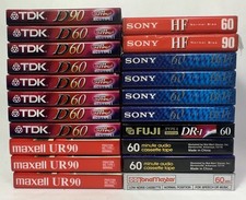 TDK Sony Fuji 60/90 Audio Cassette Asortyment New Sealed Lot of 20