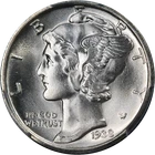 1938-D Mercury Dime PCGS MS66 FB Great Eye Appeal Strong Strike