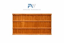 6FT X 5FT Closeboard Fence Panel - Pressure Treated Brown | Read Description