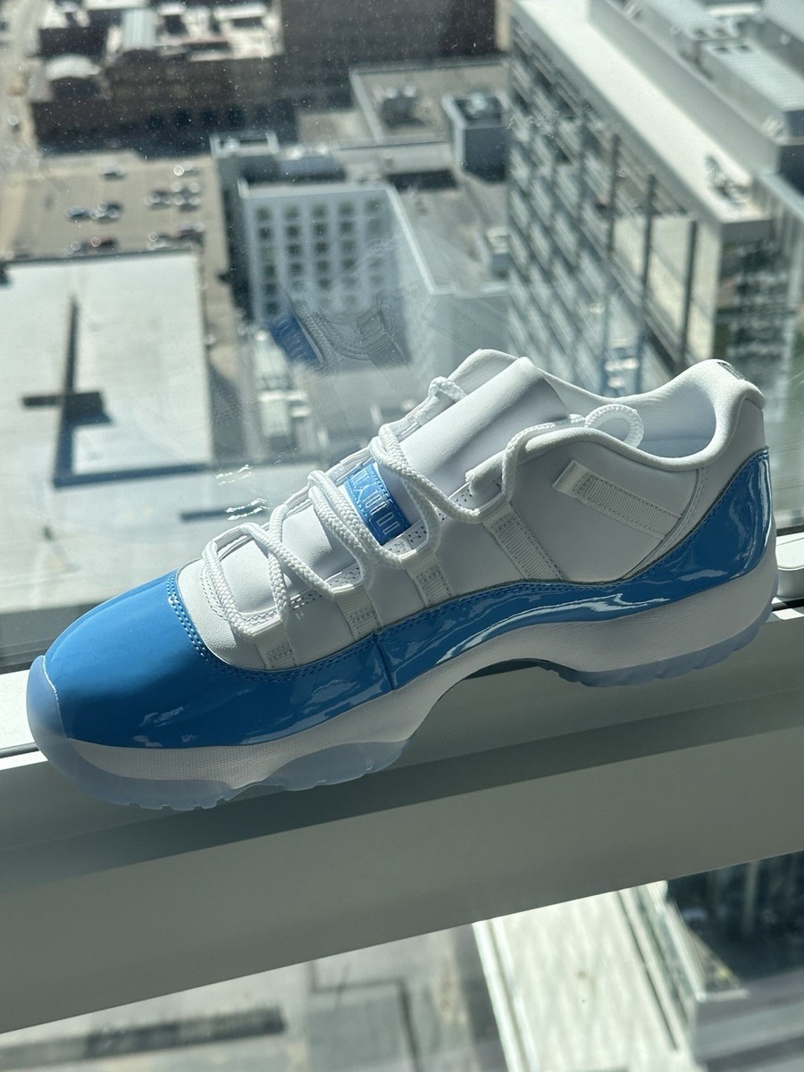Sz 11.5 Air Jordan 11 Retro Low UNC White/University Blue/Black