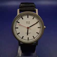 Minimalistische OSCO TITAN Herren Uhr – Bauhaus Stil in Titan-Optik