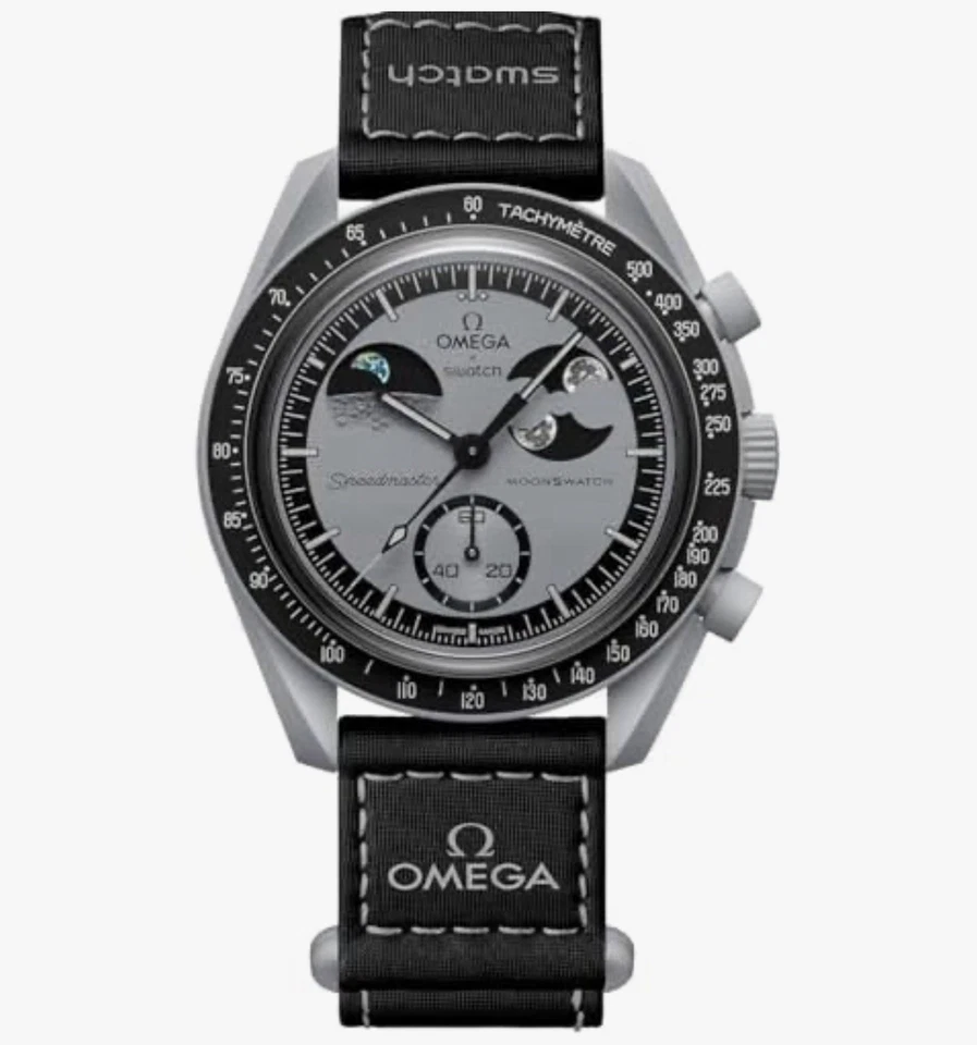 Authentic Swatch X Omega Moonswatch Mission To Earthphase SO33M700 42 mm - Image 2 of 4