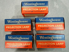 5 Vintage Westinghouse Projection Lamp 50W 120V T8 bulbs, NEW old stock