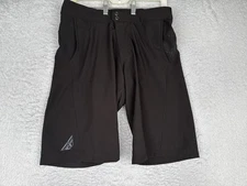 Fly Racing Cycling Shorts Mens 30 Black Padded Mountain Bike Liner Chamois MTB