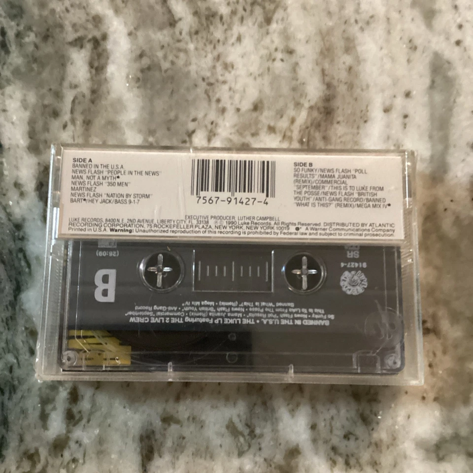 LUKE FEAT 2  Live Crew” BANNED IN THE U.S.A “NEW SEALED ALBUM CASSETTE 1990 Luke - Image 2 of 4