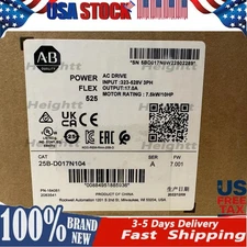 25B-D017N104 SER A  Allen-Bradley PowerFlex 525 7.5kW 10Hp AC Drive US Free Tax