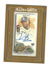 2022 Topps Allen & Ginter Framed Mini Auto Vidal Brujan #MA-VB Rookie Auto RC