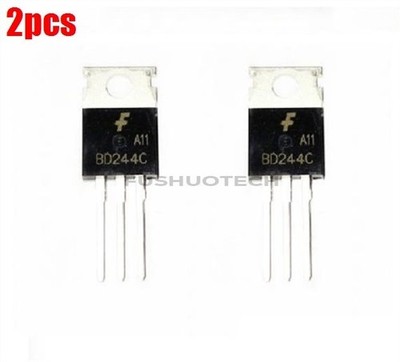 2Pcs 100V 6A TO-220 BD244C Pnp Transistor Ic New ls #cv