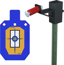 AR500 Steel Target for Shooting, 1/2 inch Thick Metal Target with T-Post Targ...
