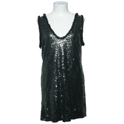 Zara Woman, Cocktailkleid, Größe: M, Schwarz/Silber, Polyester, Sonstiges #JVn