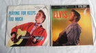 ELVIS  PRESLEY  45 RPM PLAYING  FOR  KEEPS  /  TOO  MUCH & RIP IT UP-LOT OF 2