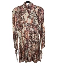 NWT Free People Boho Ivory Long Sleeve Midi Dress Size S