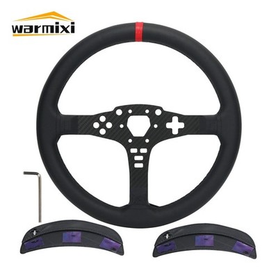 33CM/13'' Racing Steering Wheel PC SIM Racing Accessory Suitable for MOZA R5