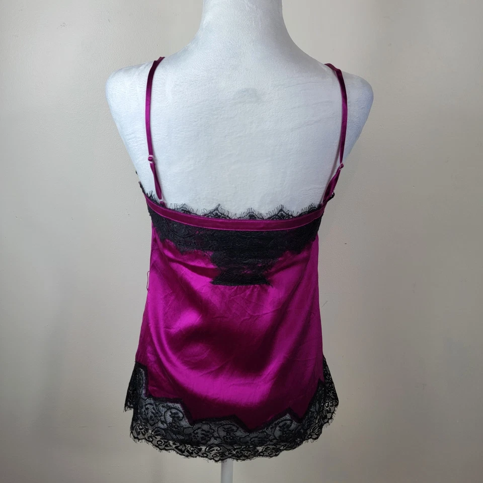 Camisola Bebe vintage para mujer XS rosa correas de encaje fluido Babydoll Y2K Fairy Whimsy Foto 2 de 4