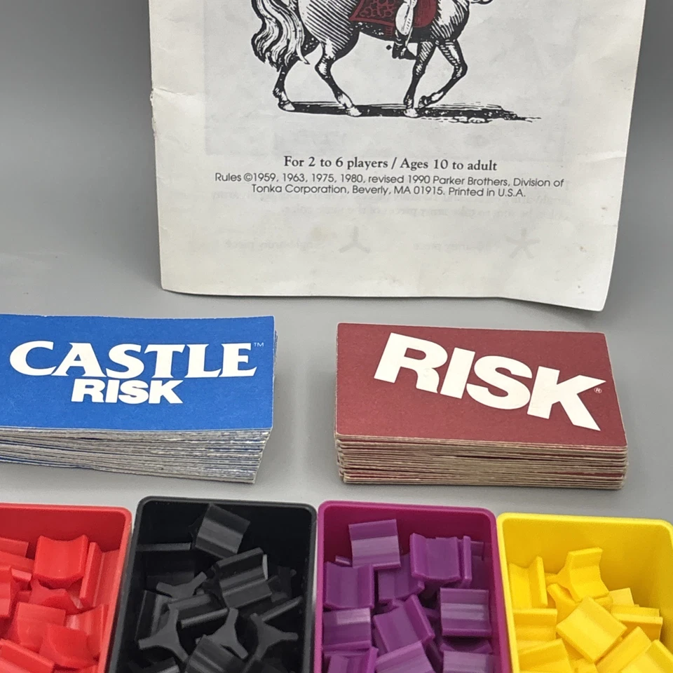 Винтажный 1990 риск + замок риск замены лот карт 6 армий футляры инструкция - Изображение 3 из 4