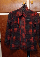 Columbia Unisex Kids Fleece Jackets Lot M 10/12 Full Zip Red Plaid Gray Solid